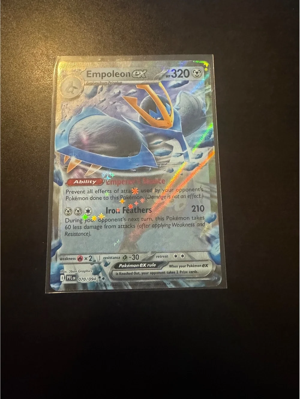 Empoleon ex Skeledirge ex Pokemon 2 Card Holo Lot